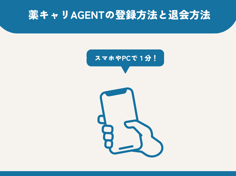 マイナビ薬剤師の登録方法と退会方法