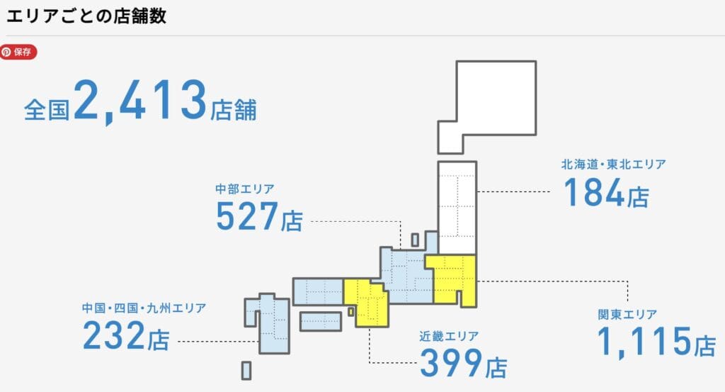 ウエルシアの店舗数